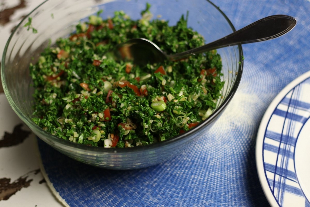 Libische tabouleh. Peterselie salade
