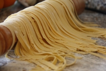 Hang of leg de pasta slierten weg